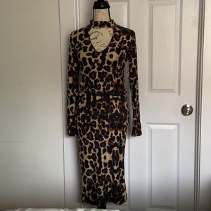 Full Cirde Trends Leopard Print Top with Skirt Set